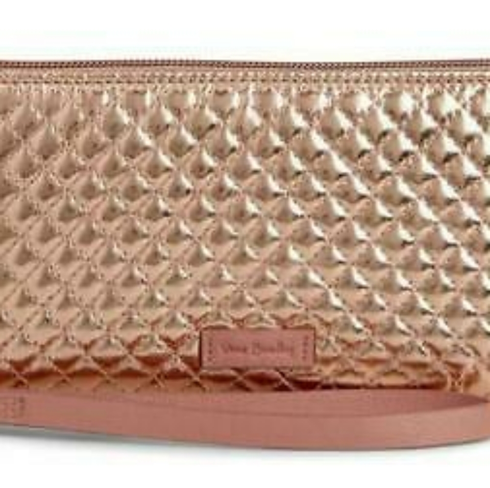 Vera Bradley accordion wristlet ROSE GOLD SHIMMER